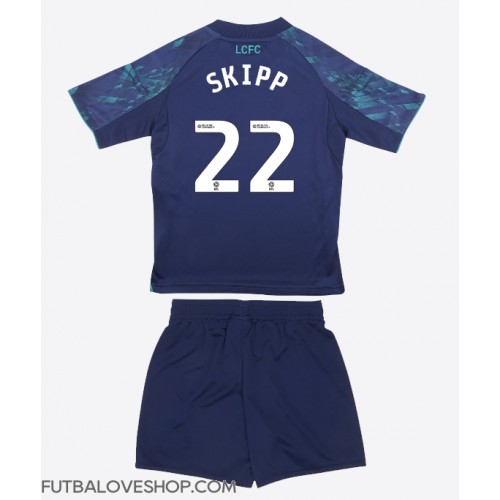 Dres Leicester City Oliver Skipp #22 Preč pre deti 2025-26 Krátky Rukáv (+ trenírky)